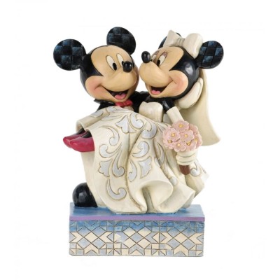 Mickey et Minnie Mariage - Heartwood Jim Shore Disney Tradition